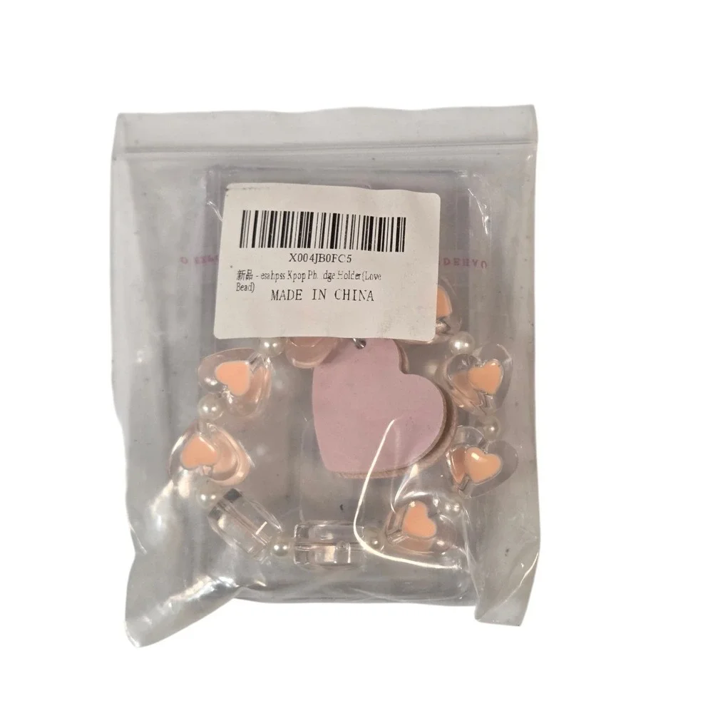 Kpop Photocard Holder Keychain Love Bead Bracelet ID Badge Bus Student Card...
